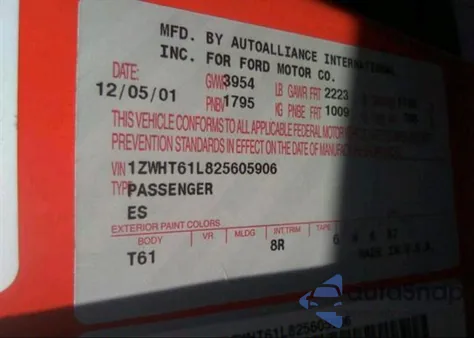 2002 Mercury Cougar Sport/Sport Premium/Sport Ultimate z USA, uszkodzony, nr VIN 1ZWHT61L825605906